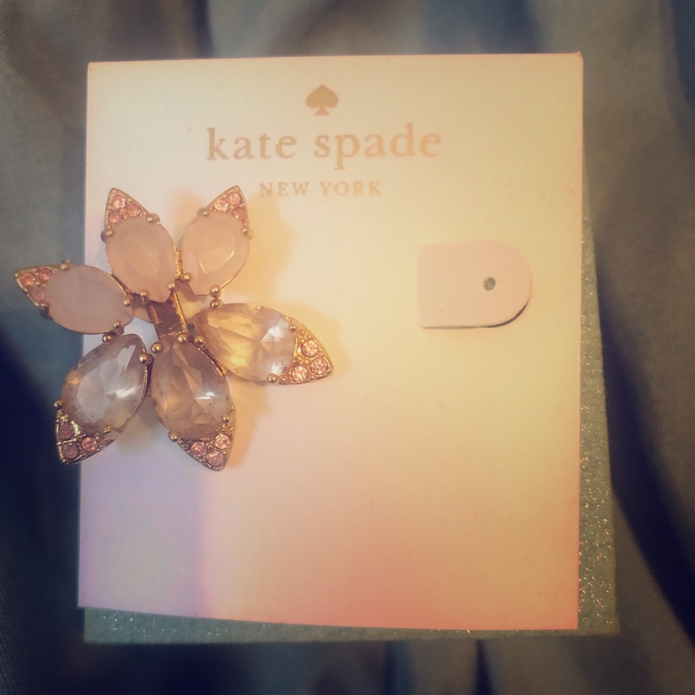 Kate Adjustable Pink Crystal Statement Earrings - image 1